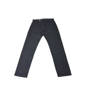 NWT Alex Crane Bo Pants Mens 31X30 Charcoal Black 100% Cotton Twill Fly Straight